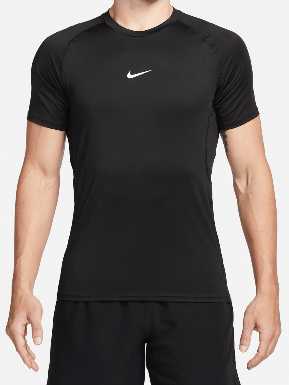 Nike Pro Men's Dri-FIT Slim Short-Sleeve Top FB7929-010 Black Size L